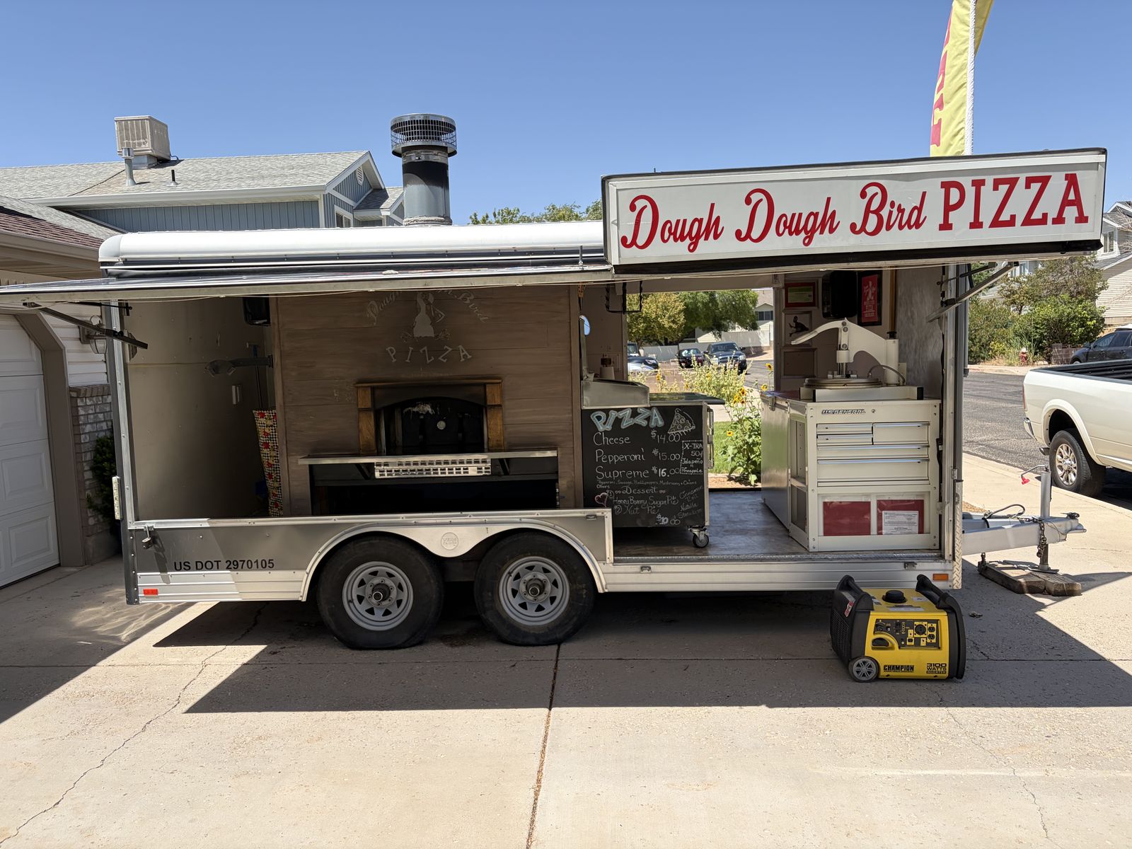 Mobile Wood Fired Pizza Trailer Business 