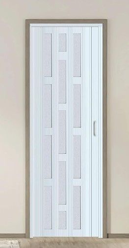 New - DIYHD 30x96 Glass Accordion Door for Tall Opening
