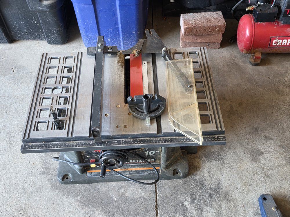 Craftsman 10" Table Saw - Used, Good Condition, with Miter Gauge and Blade Guard