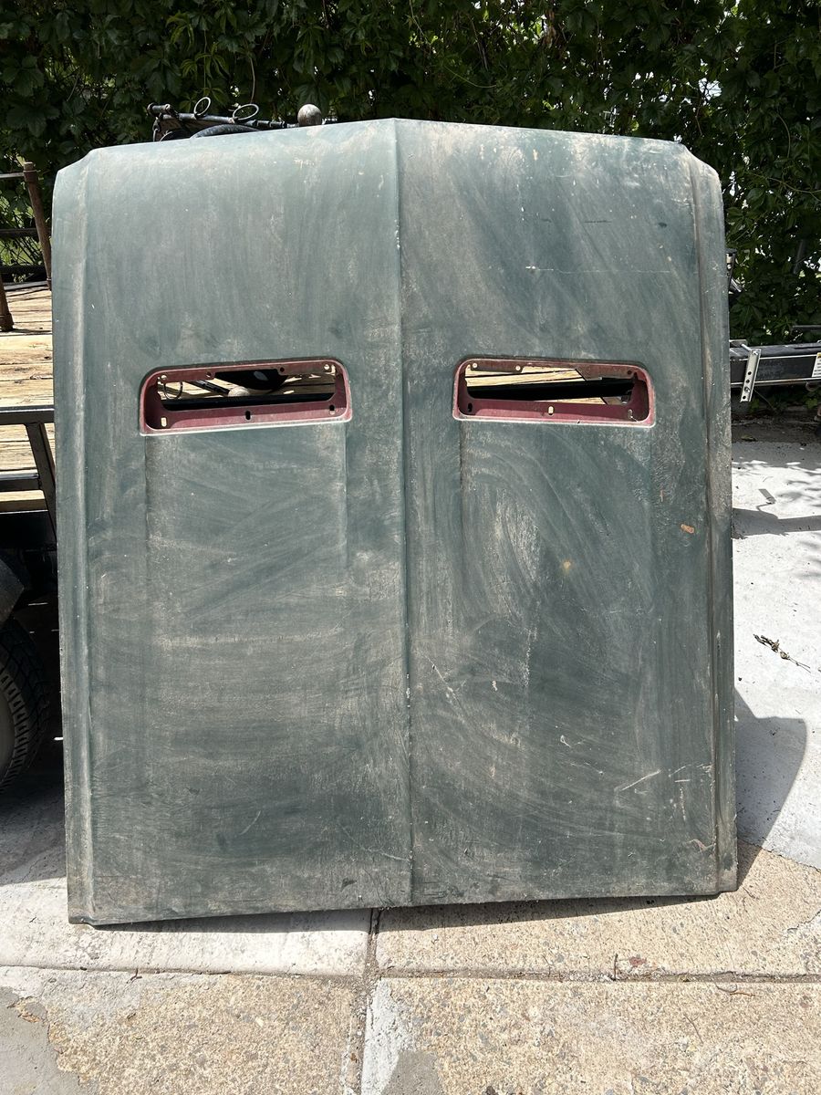 1967 or 68 Mustang Vintage Car Hood - Classic Car Restoration Project Part (Green)