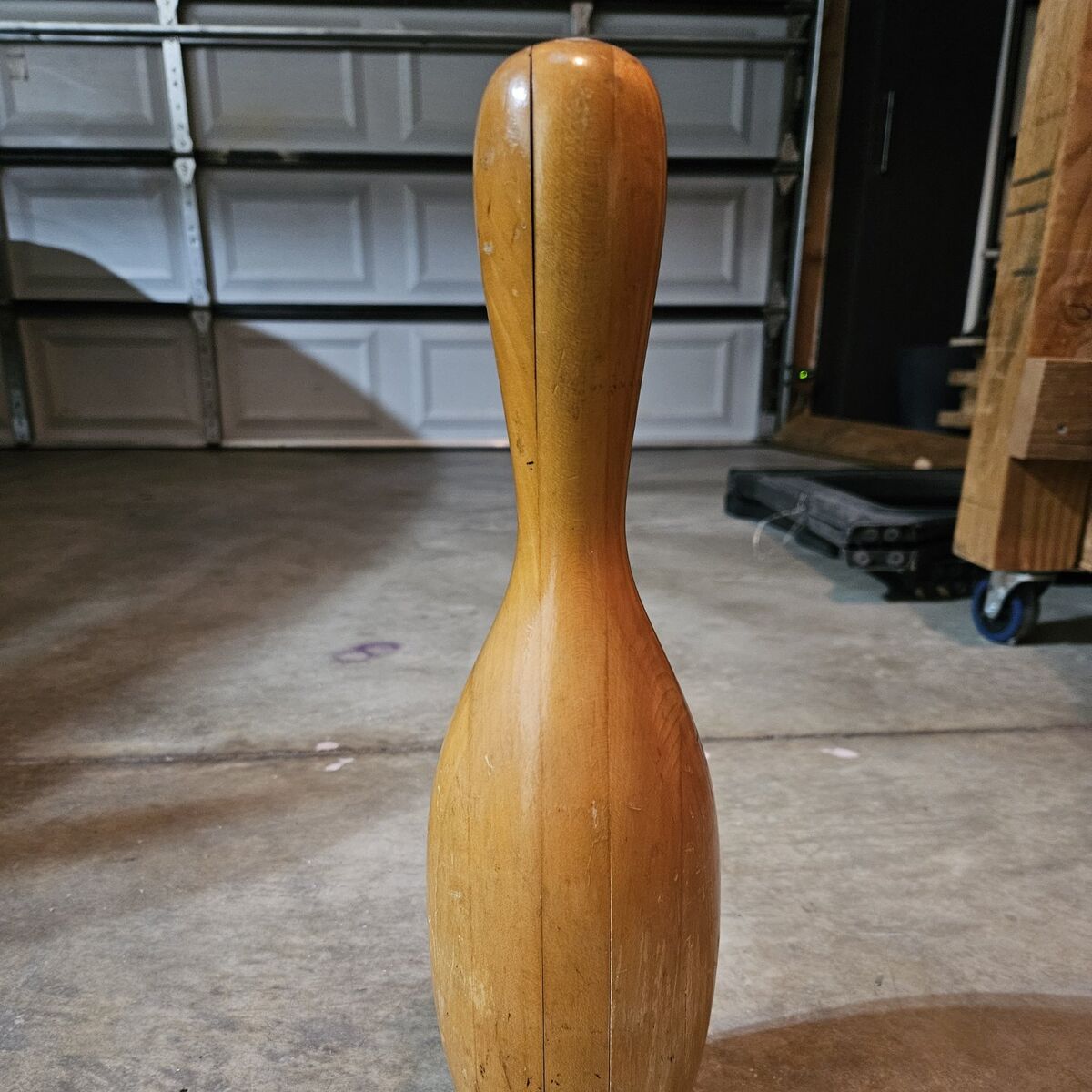Antique Wooden Bowling Pin