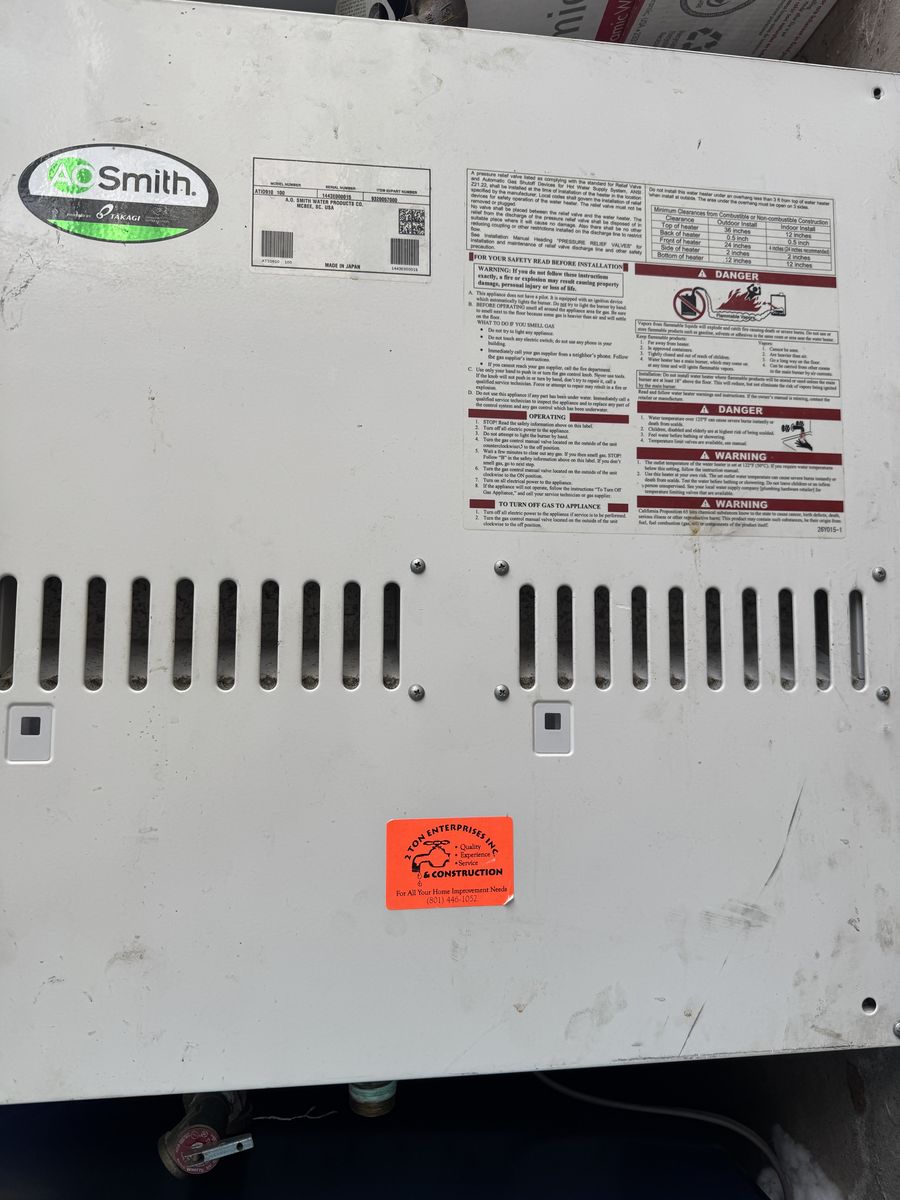 Tankless Water heater