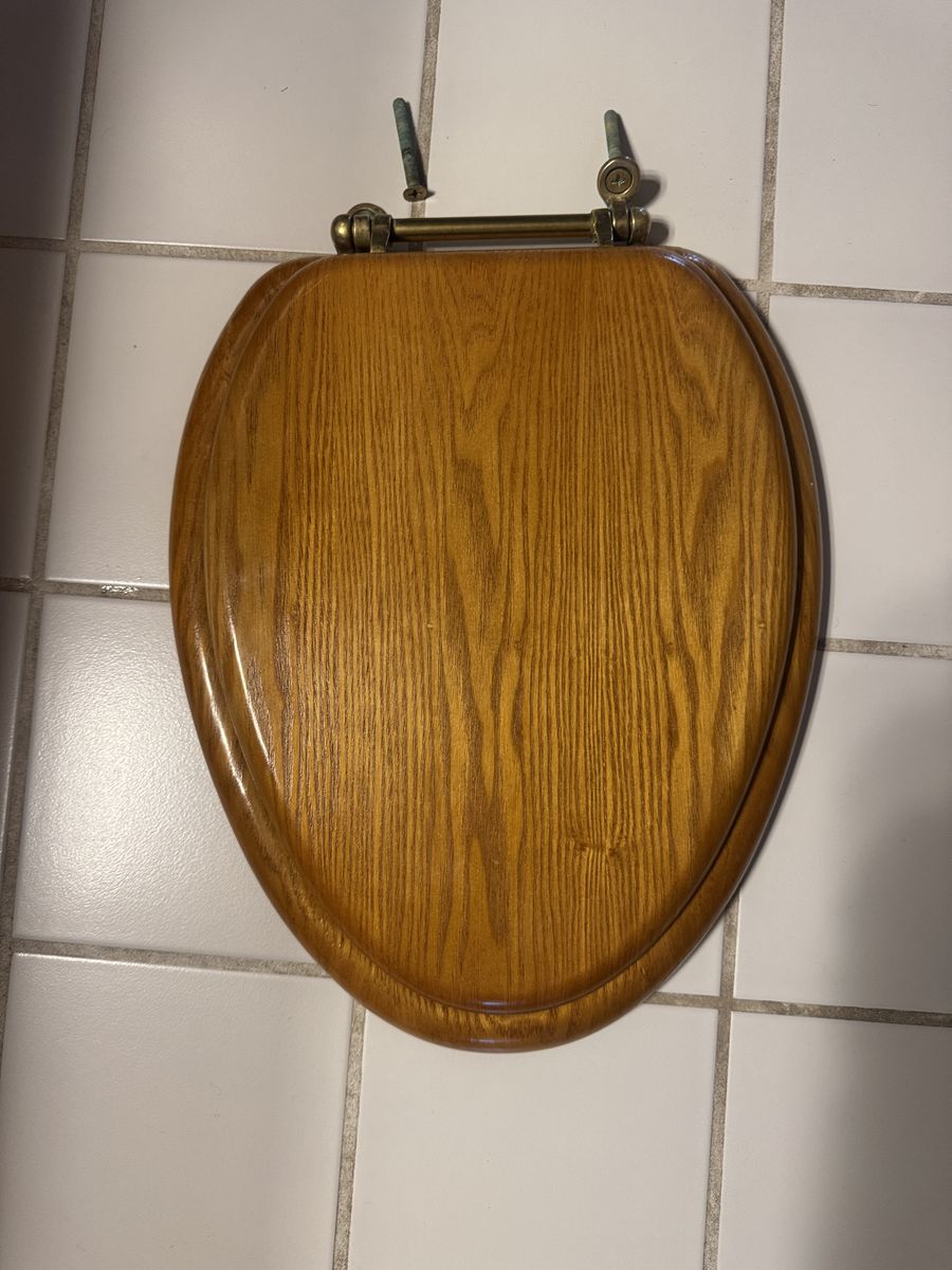 Toilet seat - vintage look