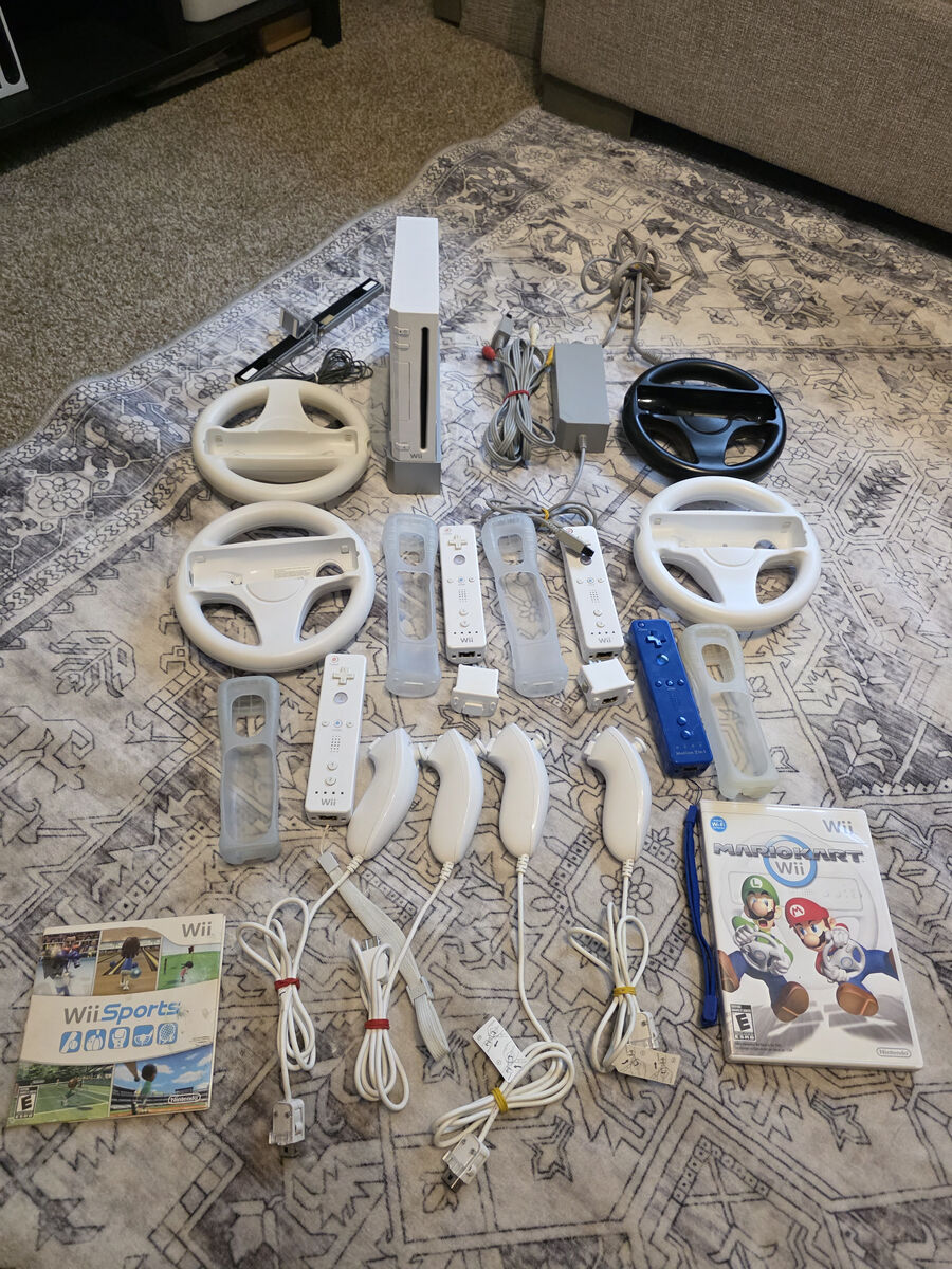 Wii Bundle with mario kart/ wii sports and more
