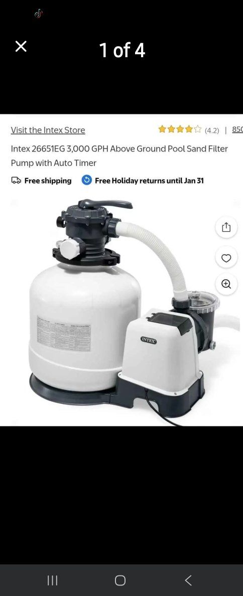 Intex Sand filter