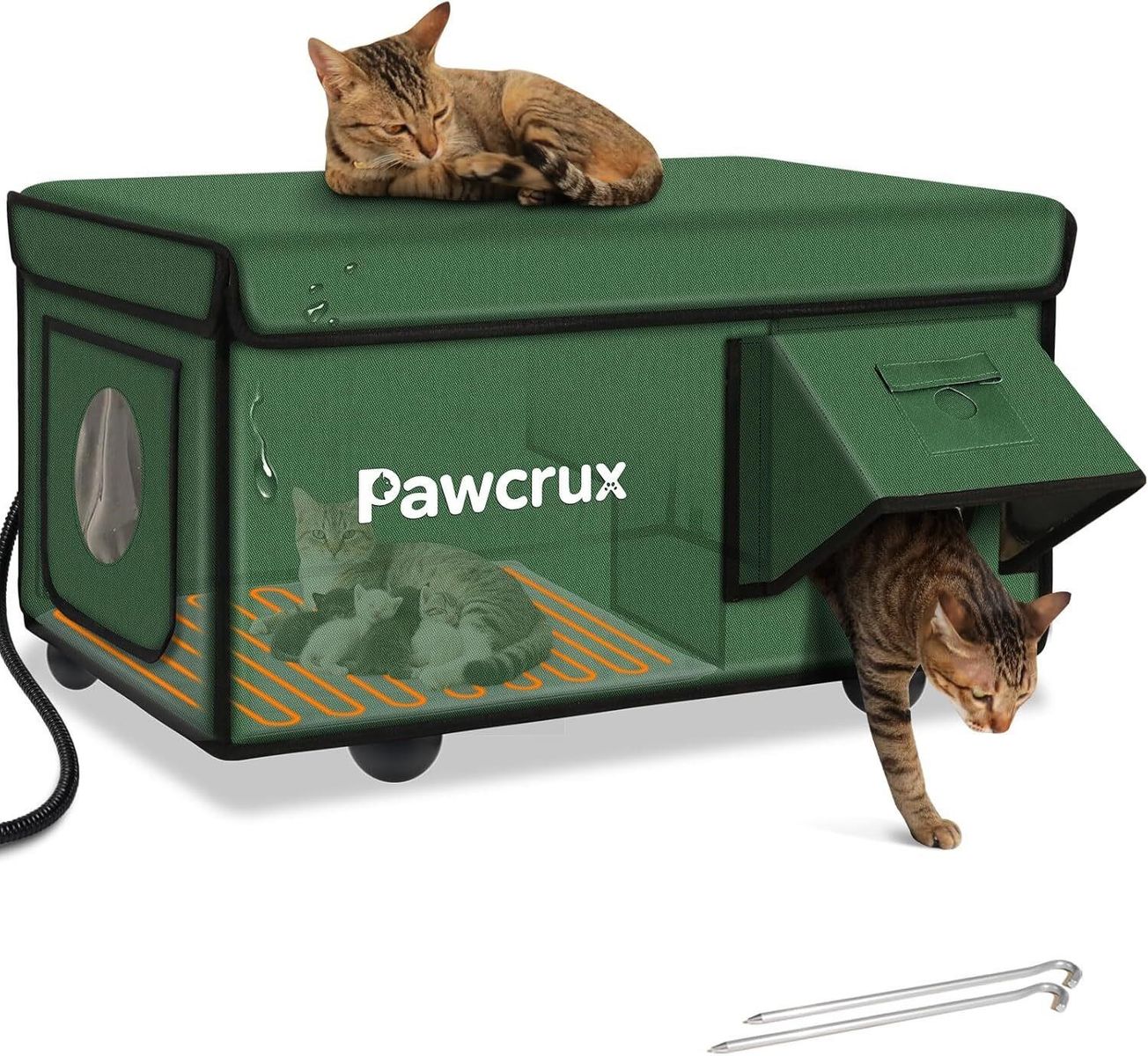 Heated Indoor/Outdoor Cat House