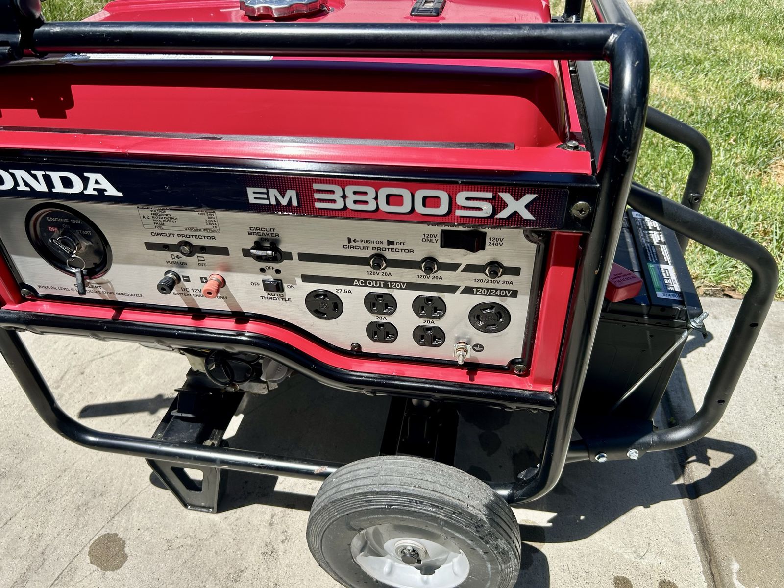 Honda EM3800SX Electric Start Generator