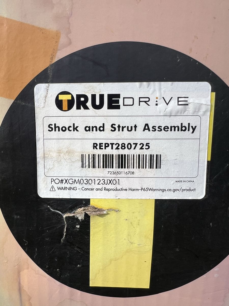 Loaded Strut - Rear Passenger Side