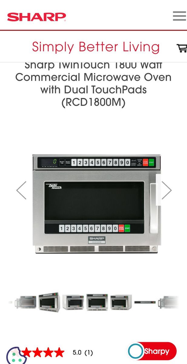 Sharp 1800 watts Microwave
