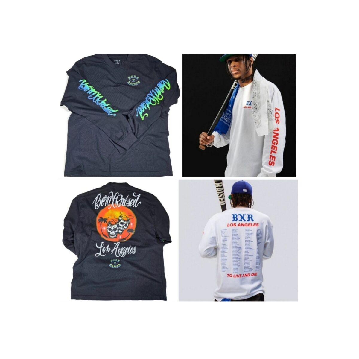 Born X Raised Long Sleeve Shirt Bundle Men’s Large – Streetwear – 2 Shirts