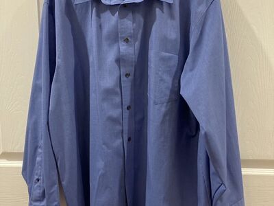 Blue Wrinkle Free Stafford Dress Shirt