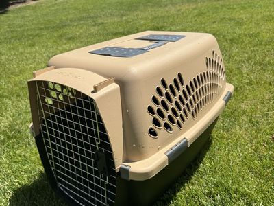 Petmate Vari Kennel Ultra Medium Pet Carrier Dog Cat Crate Travel Tan/Black