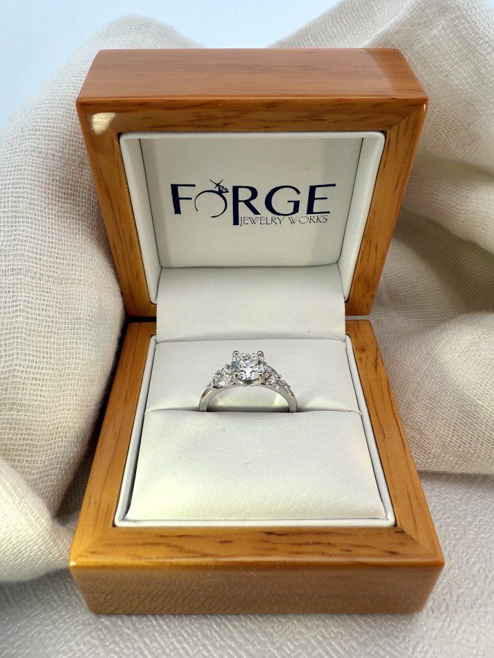 Diamond Engagement Ring (Nature Inspired)
