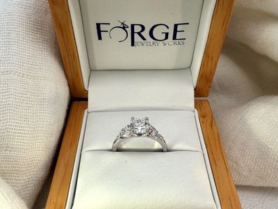 Diamond Engagement Ring (Nature Inspired)