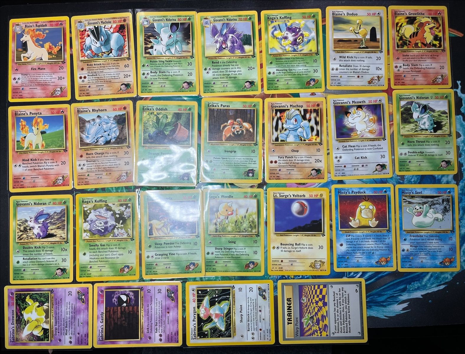 Pokémon Gym Challenge Card Lot (25 Cards) – Vintage WOTC Set