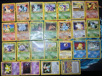 Pokémon Gym Challenge Card Lot (25 Cards) – Vintage WOTC Set