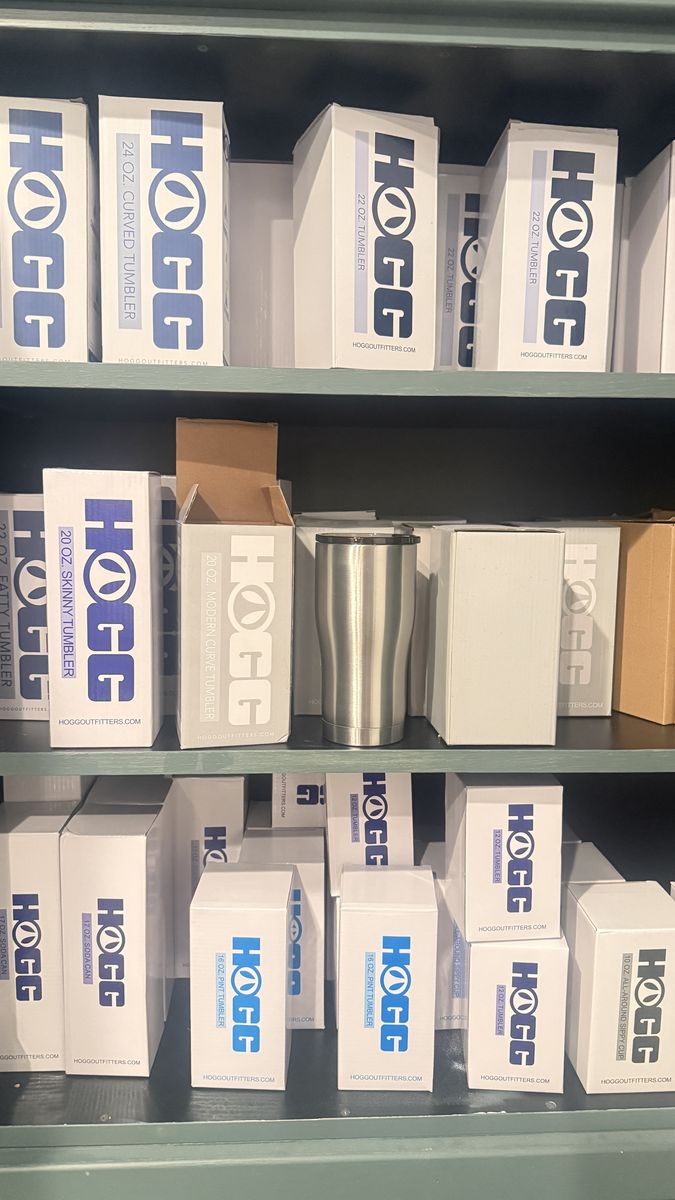 Hogg Outfitters Stainless Steel Tumblers with Lid - Double Wall Insulated Cups. 55 plus.