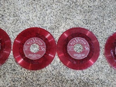 Vintage 45 RPM Robert Shaw Christmas Records