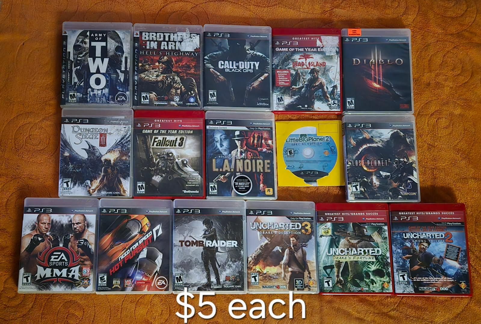 Ps3 games $5 each including Fallout 3 goty! trades considered~