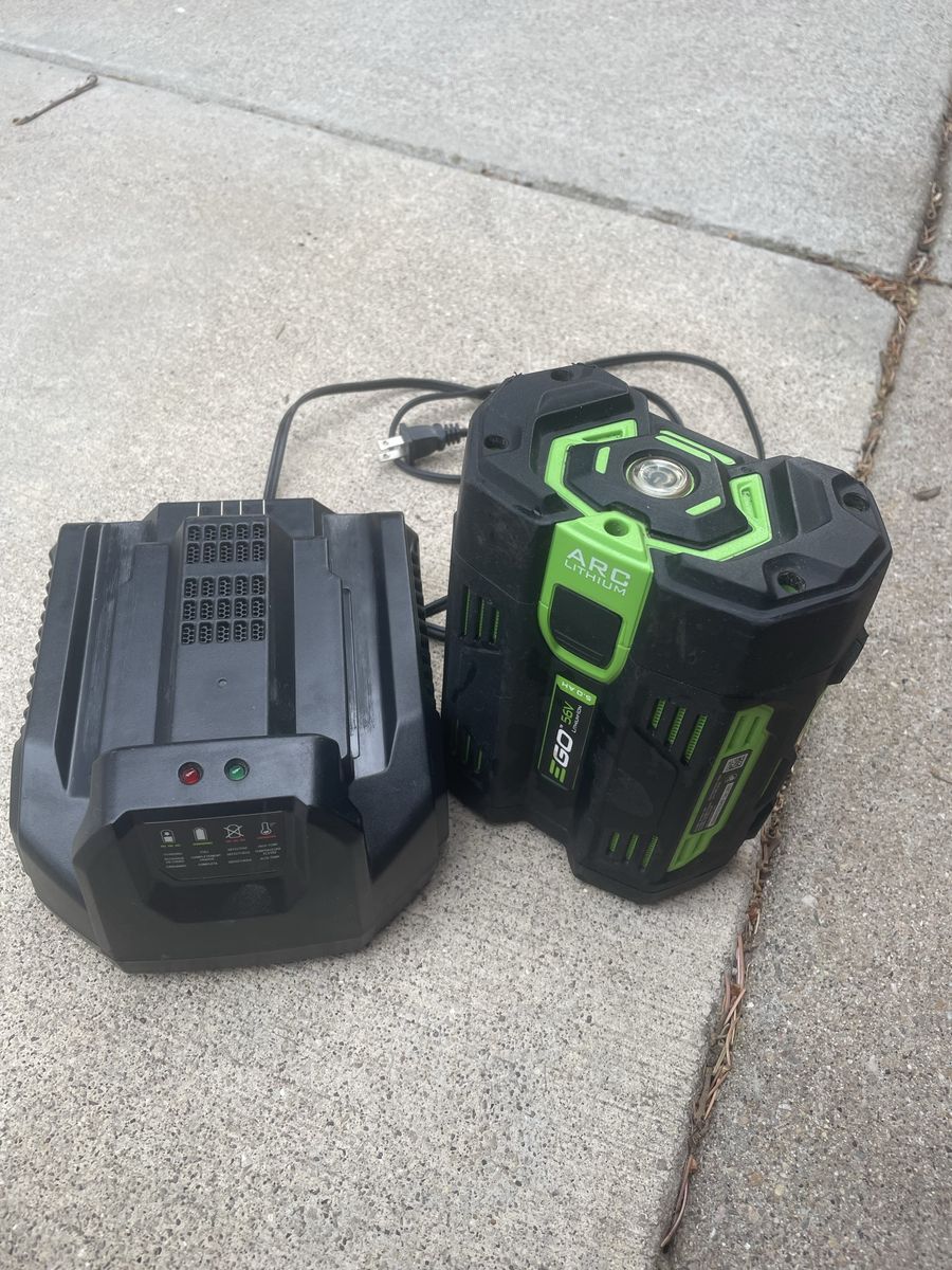 EGO 56v 5.0ah Battery and Charger
