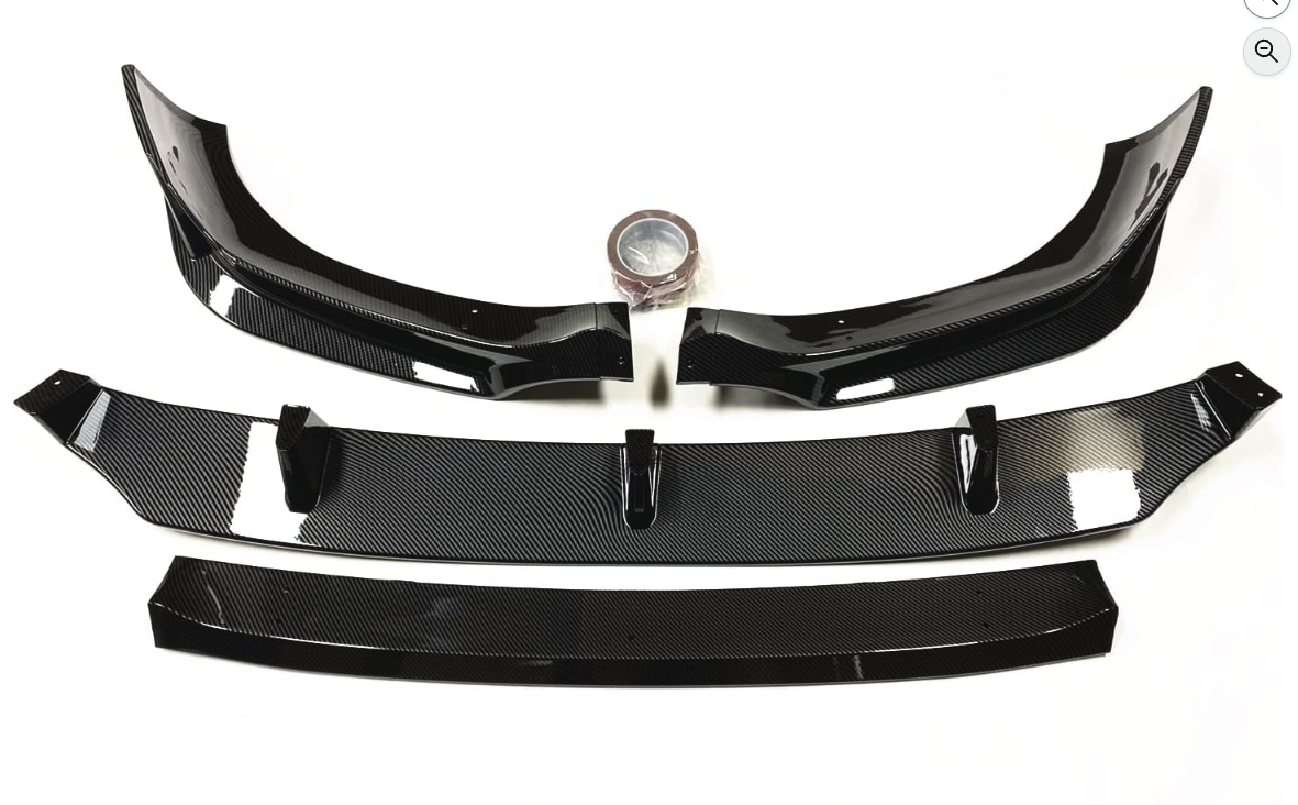 Front Bumper Spoiler Lip for BMW 2020-2023 X6 G06 M Sport