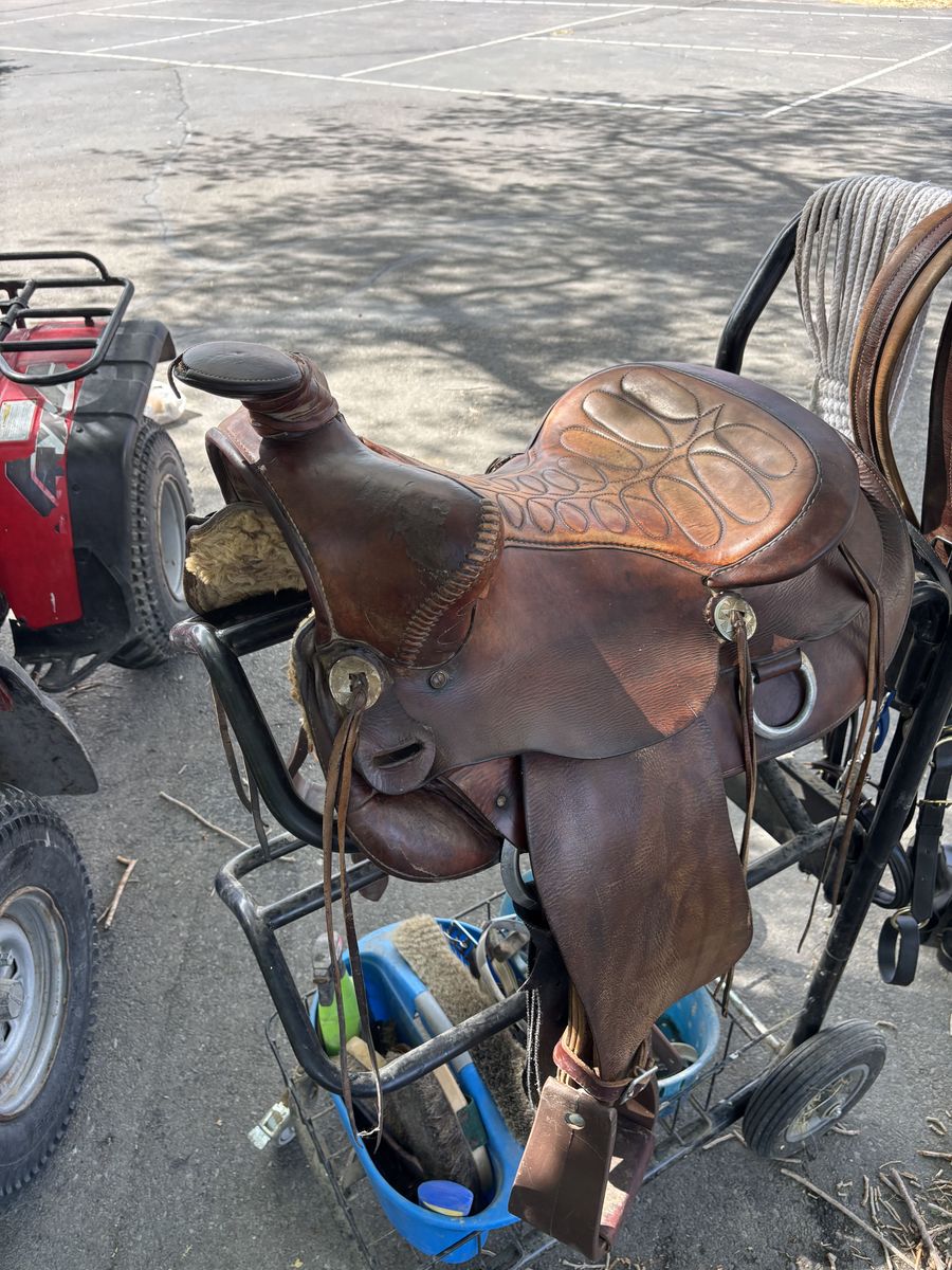 2 Leather Western Saddles