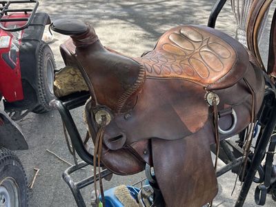 2 Leather Western Saddles