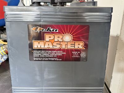 Deka Pro Master GC15 6V Golf Cart Deep Cycle Battery