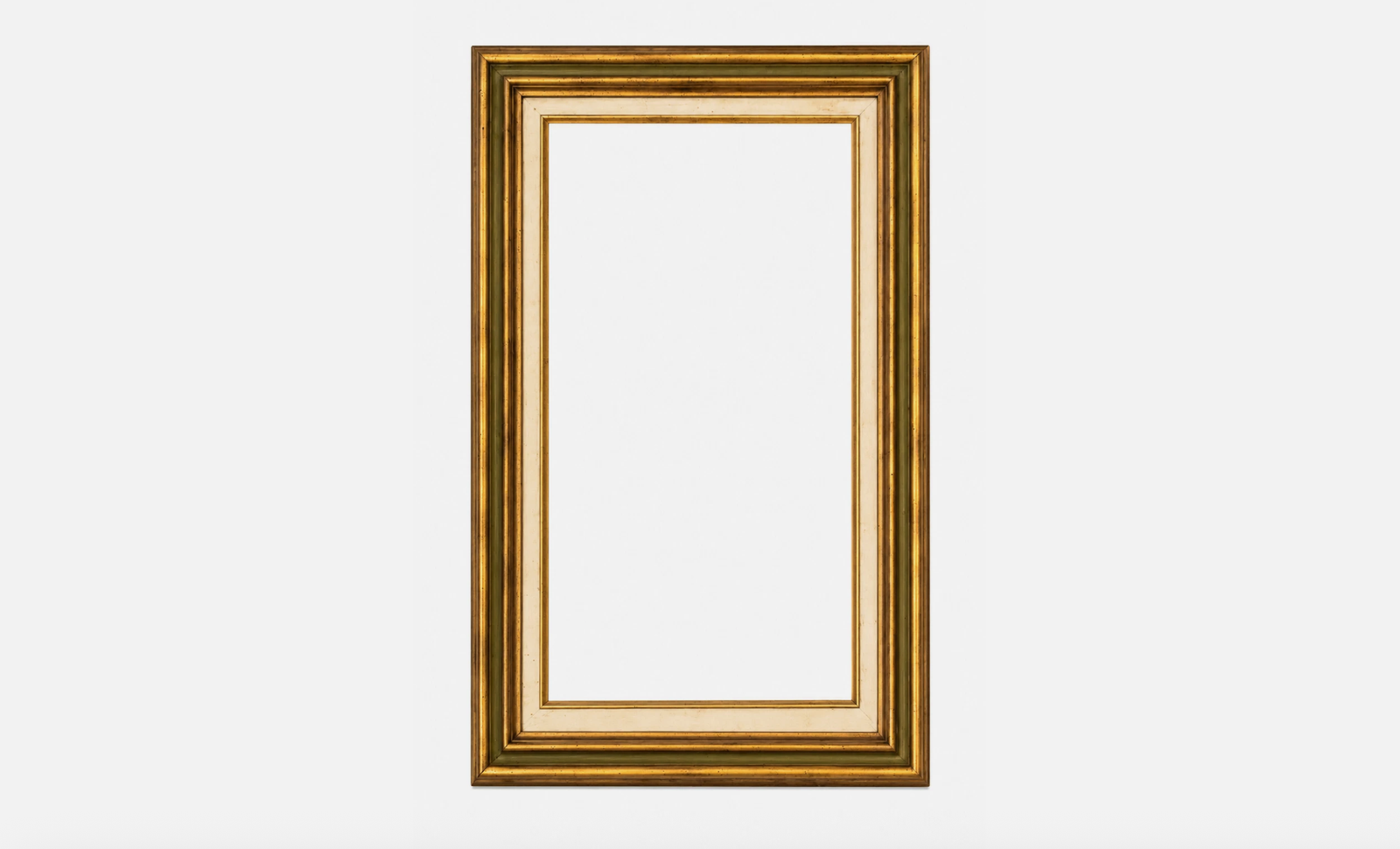 Large Vintage Solid Wood Gold Picture Frame Ornate Gilded 15x30 Wall Art Frame