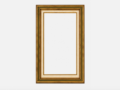 Large Vintage Solid Wood Gold Picture Frame Ornate Gilded 15x30 Wall Art Frame