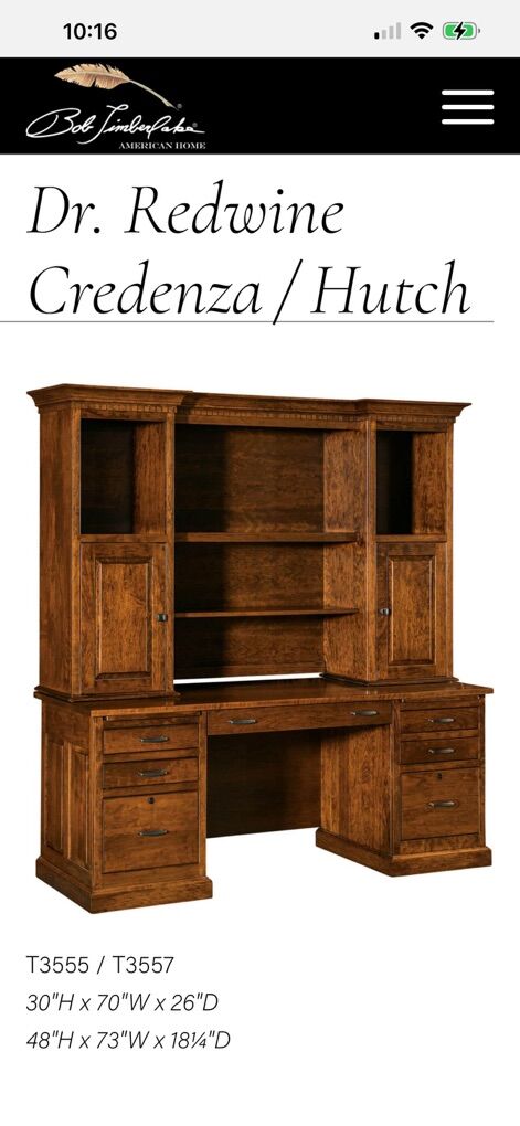 Credenza / Hutch Bob TimberLake Fine Furniture