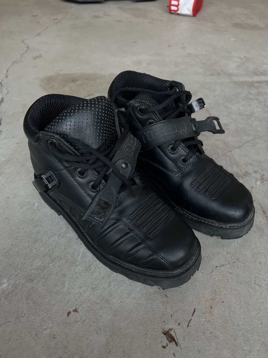 Icon Motorcycle Boots size 8