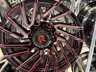 Revenge Off-Road Black and Red Milled. 20x10. Brand new set of 4 wheels.