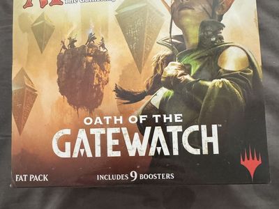 Magic The Gathering Oath of the Gatewatch Fat Pack - Factory Sealed with 9 Boosters
