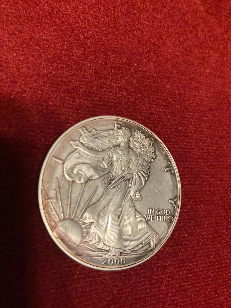 2000 American Eagle Silver Dollar Walking Liberty