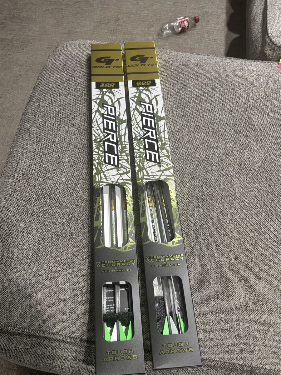 Gold Tip Pierce 300 Spine Micro Diameter Carbon Arrows - 2 Boxes