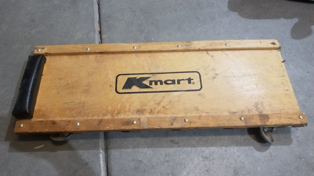 Vintage Kmart Wooden Mechanic Creeper Rolling Board