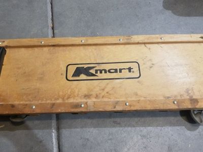Vintage Kmart Wooden Mechanic Creeper Rolling Board