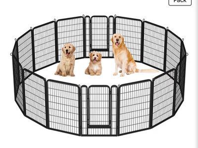Dog Playpen Outdoor, 40 inch 16 Panels Dog Pen Indoor Heavy Duty