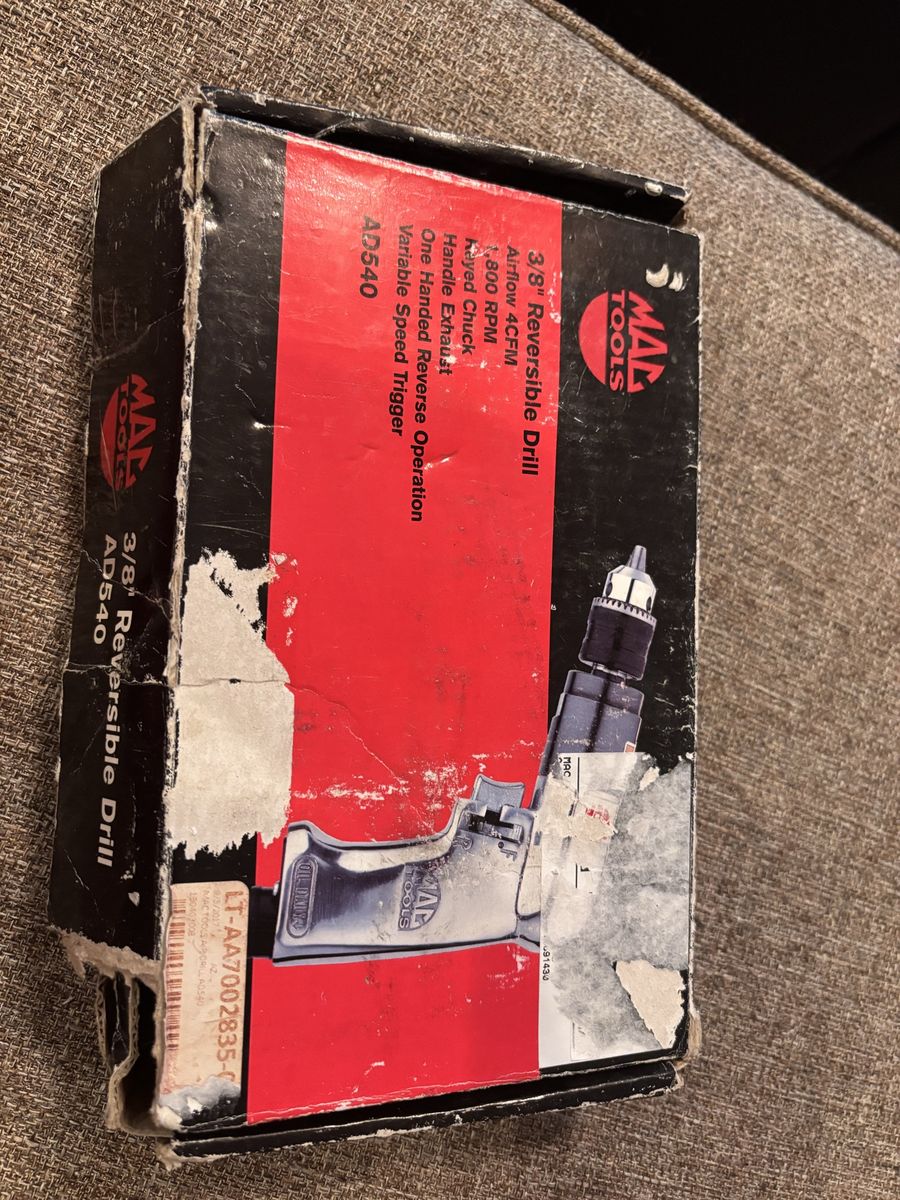 Mac Tools Ad540 Aluminum Keyed Chick Air Drill