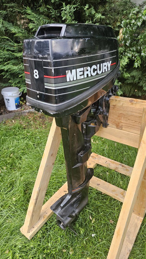 Outboard Mercury 8hp LONG SHAFT  motor amazing shape! 