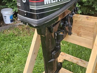 Outboard Mercury 8hp LONG SHAFT motor amazing shape!