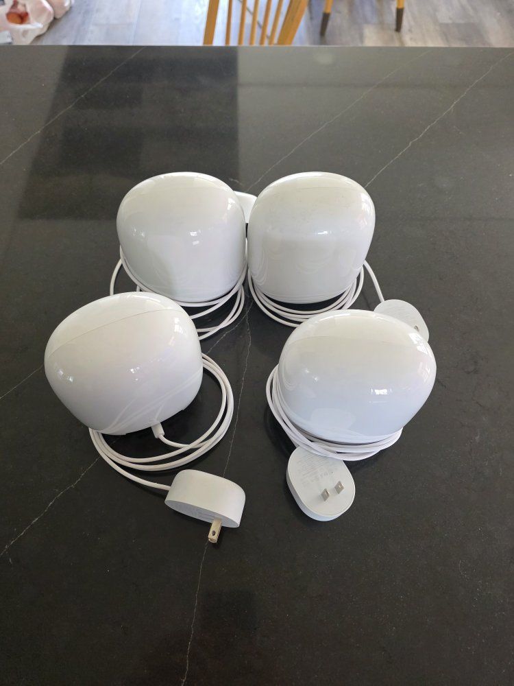 Google Wifi Mesh Routers (4-pack) - White, Whole Home Coverage, Fast & Reliable