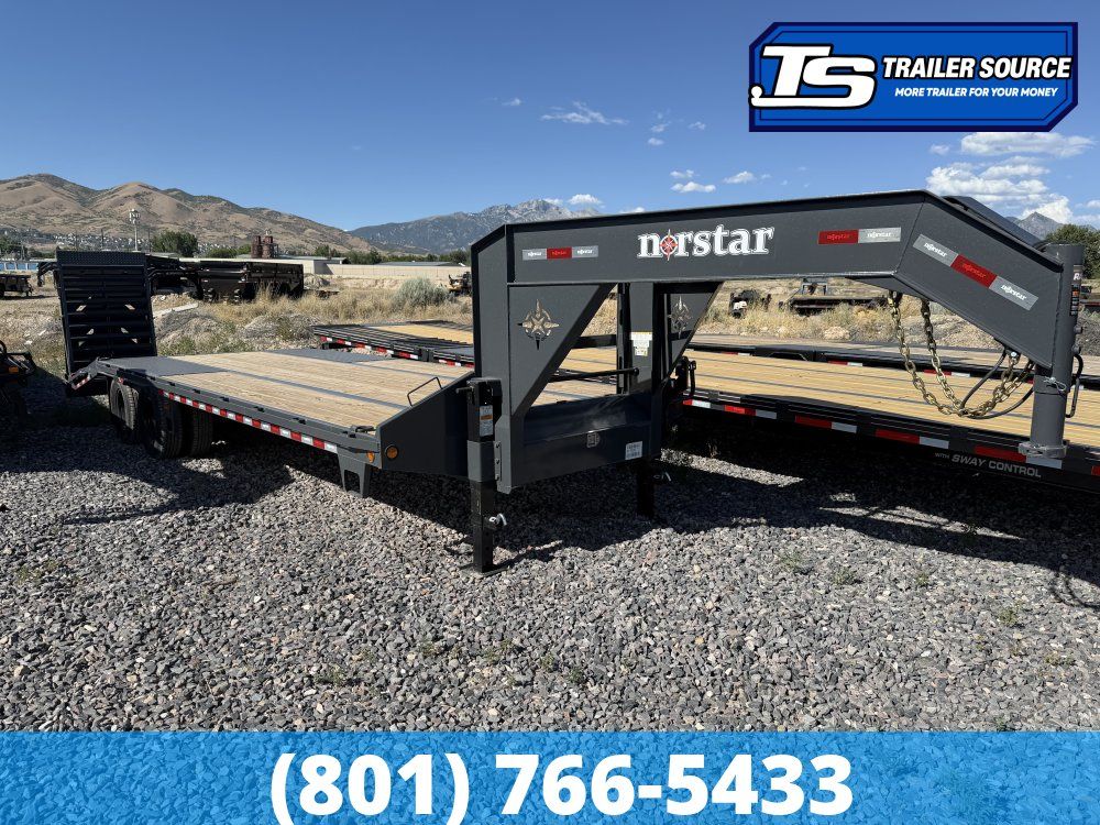 8.5x25 Norstar Iron Bull FXG Gooseneck Equipment Trailer - 22K GVWR - Mega Ramps