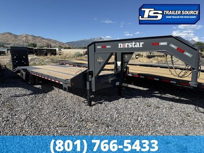 8.5x25 Norstar Iron Bull FXG Gooseneck Equipment Trailer - 22K GVWR - Mega Ramps