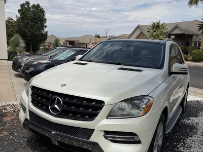 2013 Mercedes-Benz M-Class / GLE SUV - White Exterior, Beige diesel *