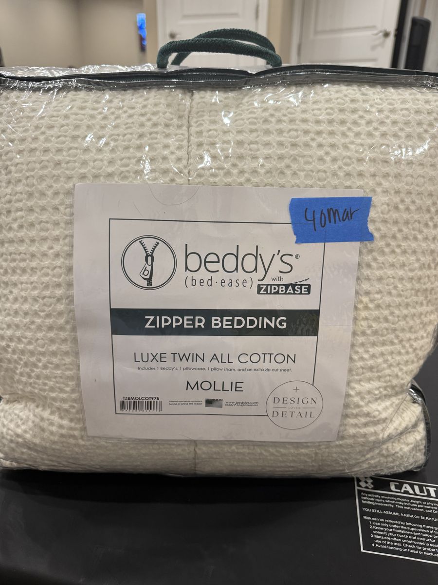 Beddys TWIN Mollie cotton Zipbase