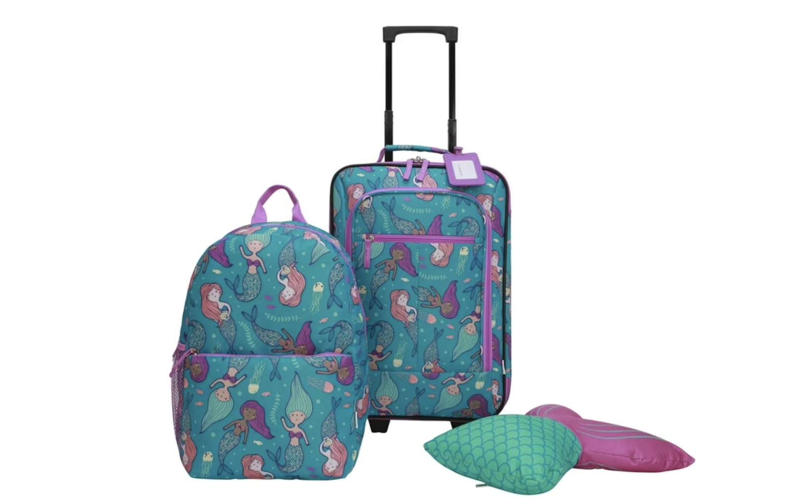 New in Box 4-Piece Softside Kids Luggage Set