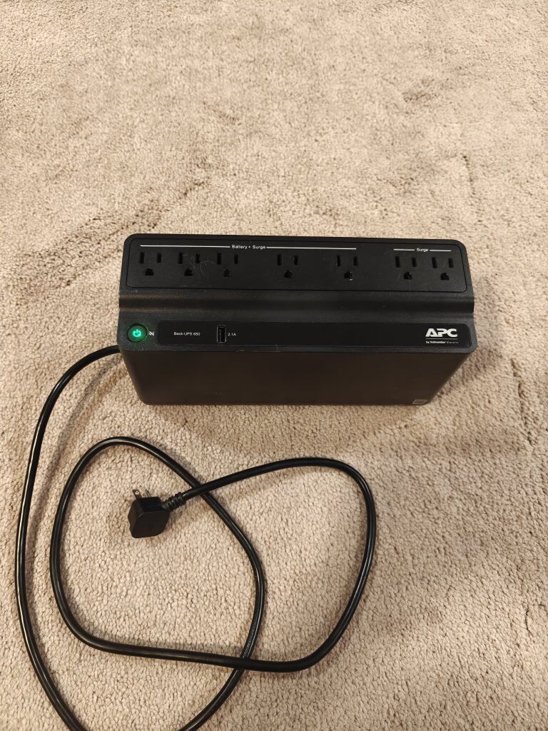 APC Back-UPS 650 BN650M1 Battery Backup Surge Prot