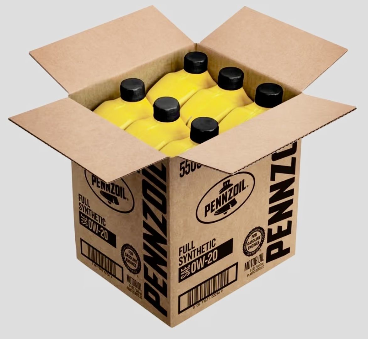 0W20 Full Synthetic Pennzoil 6 quart case